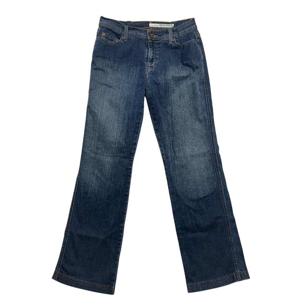 DKNY Chelsea Y2k Jeans 8R Straight Leg Dark Wash Low Rise Denim Casual Y2K